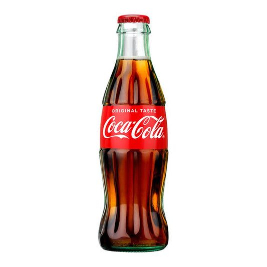 Glass bottle of coke