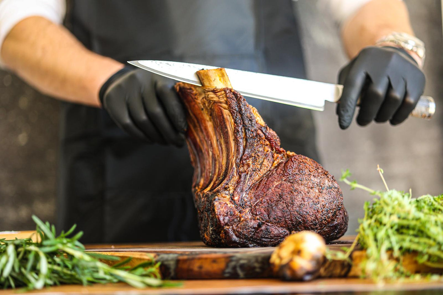 Smoked Standing Rib Roast