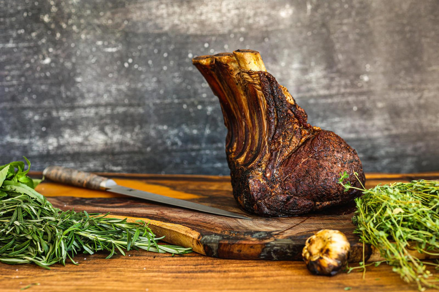 Smoked Standing Rib Roast